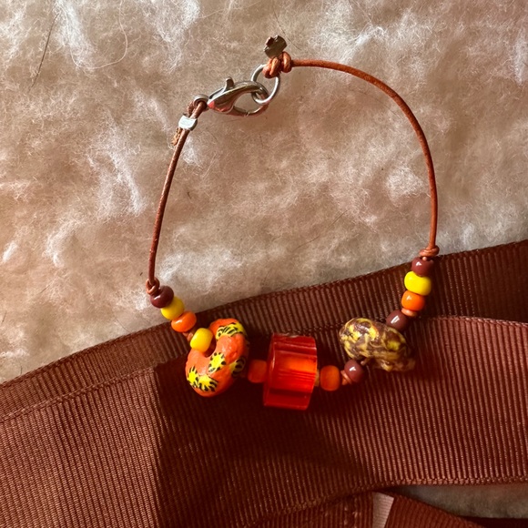 Funky Beaded Small Wrist Handmade Bracelet - Picture 2 of 5